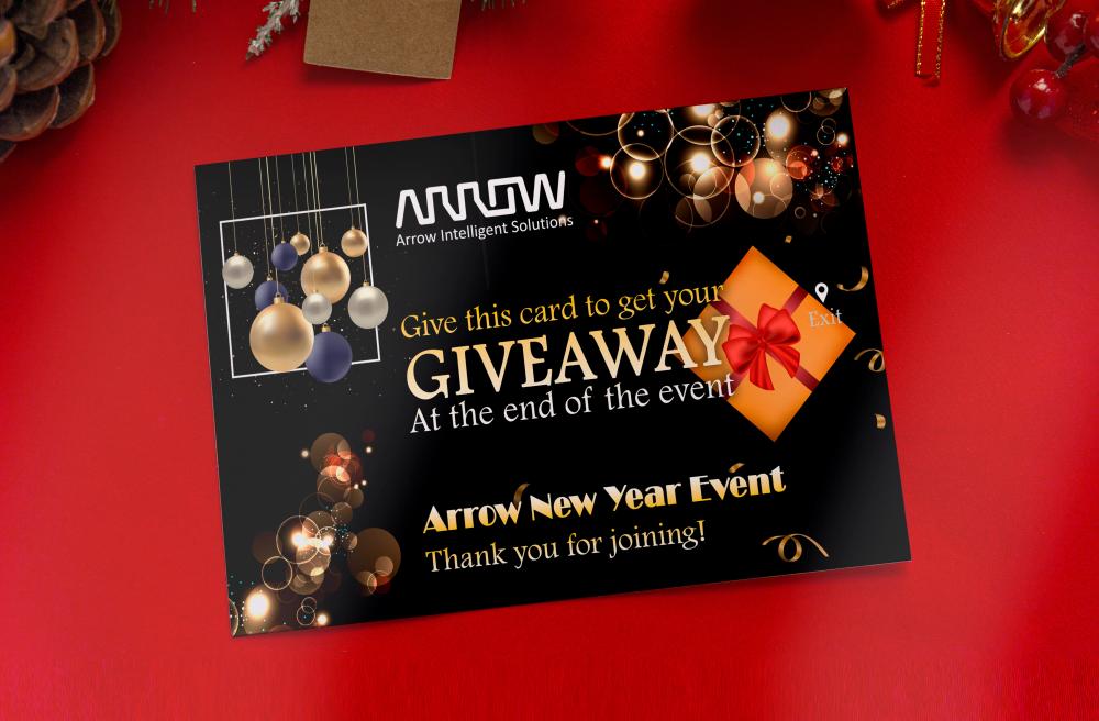 Arrow Giveaway Card