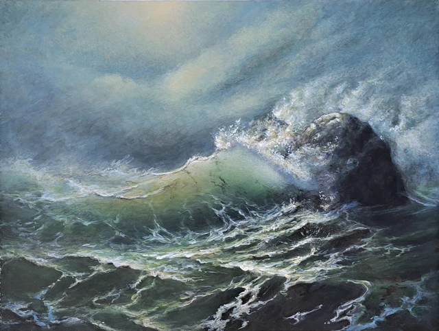 Copy of Sergey Lim's work, "Breaking on the Reef"