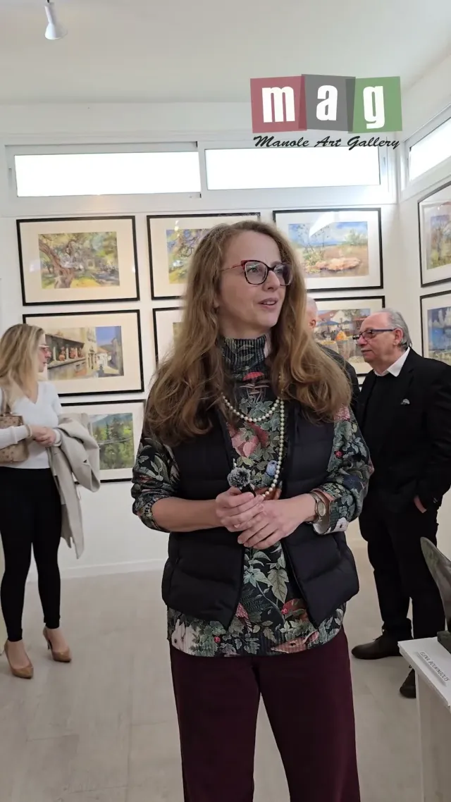 Tanya Kabov at the WATERCOLOR Exhibition Opening